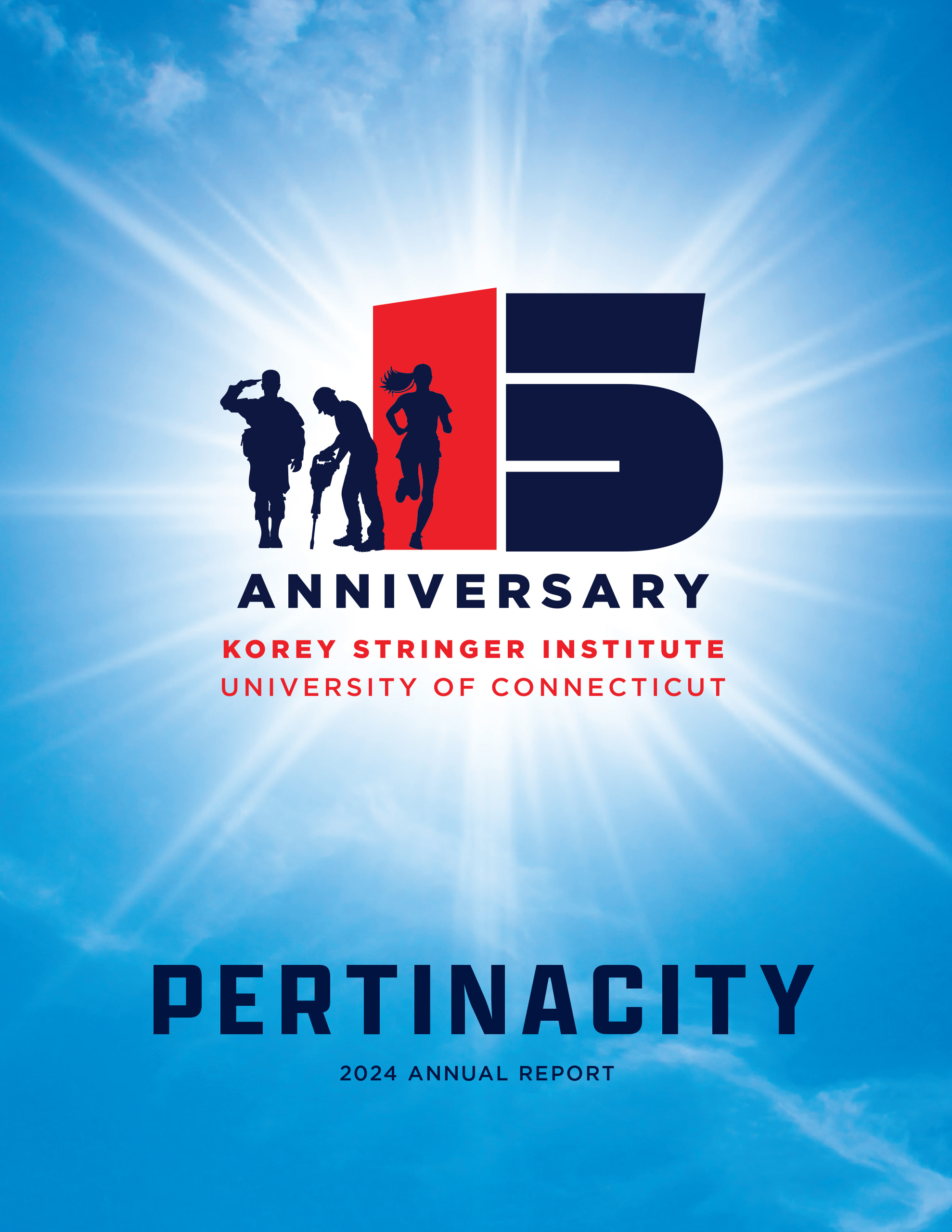 Pertinacity cover, highlighting the institute's 15th anniversary